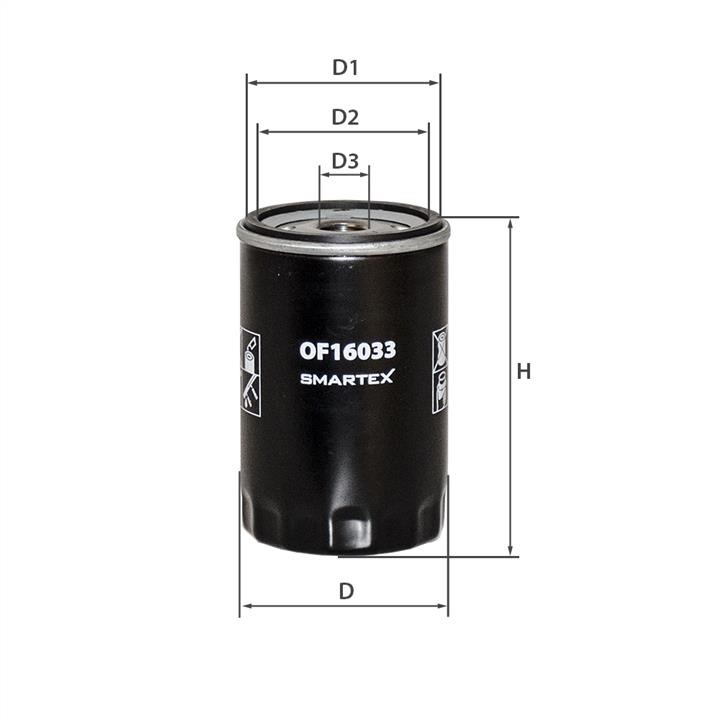 Smartex OF16033 Oil Filter OF16033
