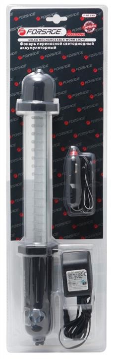 Forsage F-01399 Portable LED flashlight rechargeable (60 LEDs, 12V/220V charging), in blister F01399
