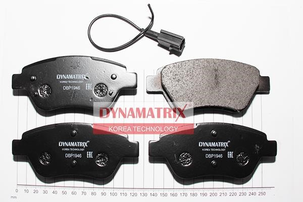 Dynamatrix DBP1946 Brake Pad Set, disc brake DBP1946