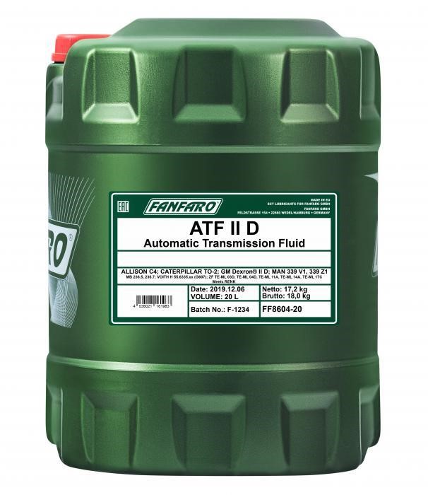 FF860420 Fanfaro Transmission oil FanFaro ATF II D, 20 l