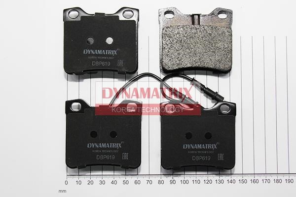 Dynamatrix DBP619 Brake Pad Set, disc brake DBP619