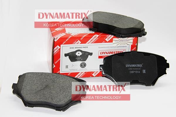 Dynamatrix DBP1514 Brake Pad Set, disc brake DBP1514