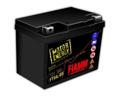 Fiamm FTX4L-BS Battery Fiamm 12V 3AH 40A(EN) R+ FTX4LBS