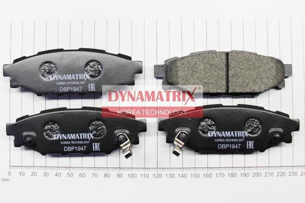Dynamatrix DBP1947 Brake Pad Set, disc brake DBP1947