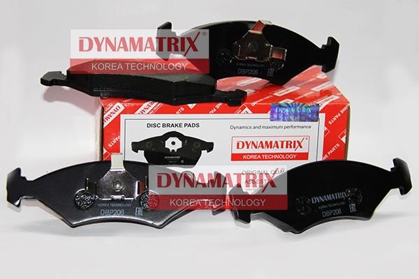 Dynamatrix DBP206 Brake Pad Set, disc brake DBP206