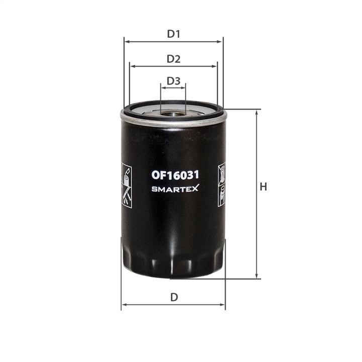 Smartex OF16031 Oil Filter OF16031