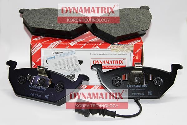 Dynamatrix DBP1398 Brake Pad Set, disc brake DBP1398