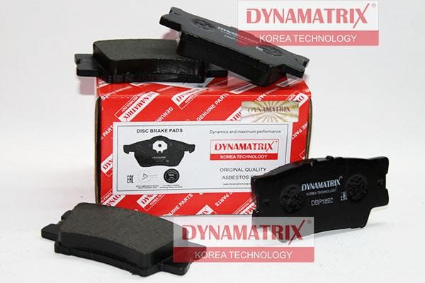 Dynamatrix DBP1892 Brake Pad Set, disc brake DBP1892