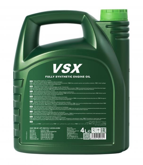 Engine oil Fanfaro VSX 5W-40, 4L Fanfaro FF6702-4