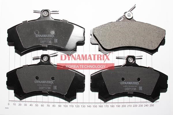 Dynamatrix DBP1738 Brake Pad Set, disc brake DBP1738