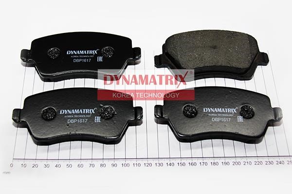 Dynamatrix DBP1617 Brake Pad Set, disc brake DBP1617