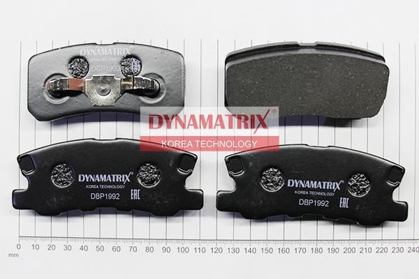 Dynamatrix DBP1992 Brake Pad Set, disc brake DBP1992