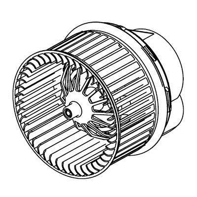 Mahle/Behr AB 265 000P Fan assy - heater motor AB265000P