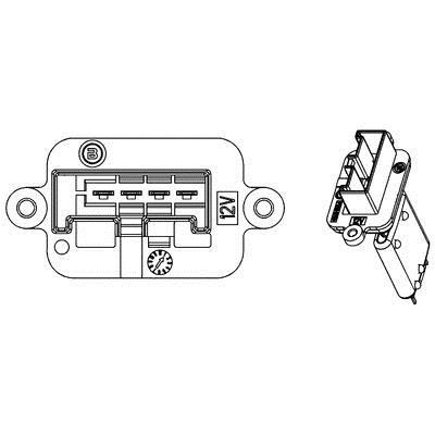 Mahle/Behr Fan motor resistor – price [object Object] PLN