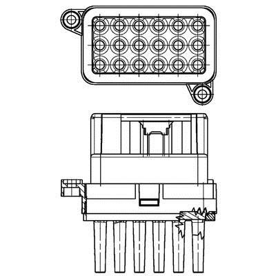 Mahle/Behr ABR 95 000P Interior heater blower regulator ABR95000P