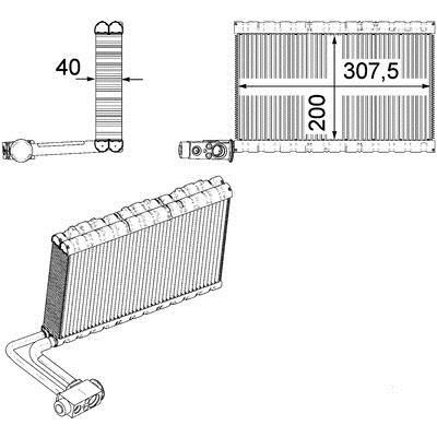 Mahle/Behr Air conditioner evaporator – price [object Object] PLN