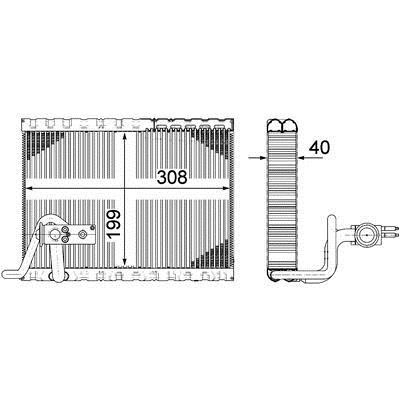 Mahle/Behr Air conditioner evaporator – price 543 PLN