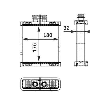 Mahle/Behr Heat exchanger, interior heating – price [object Object] PLN