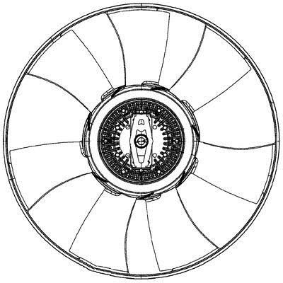 Mahle&#x2F;Behr Hub, engine cooling fan wheel – price 501 PLN