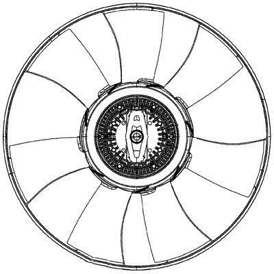 Mahle/Behr Hub, engine cooling fan wheel – price [object Object] PLN
