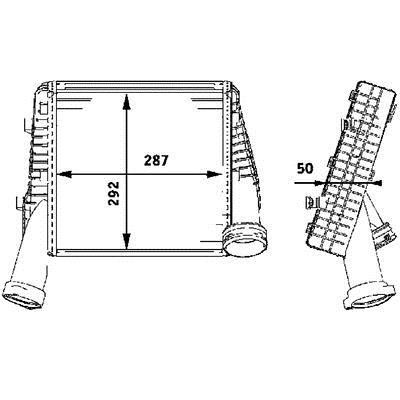 Mahle/Behr CI 78 000P Intercooler, charger CI78000P