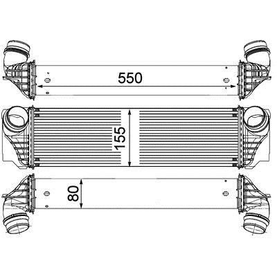 Mahle&#x2F;Behr Intercooler, charger – price 658 PLN