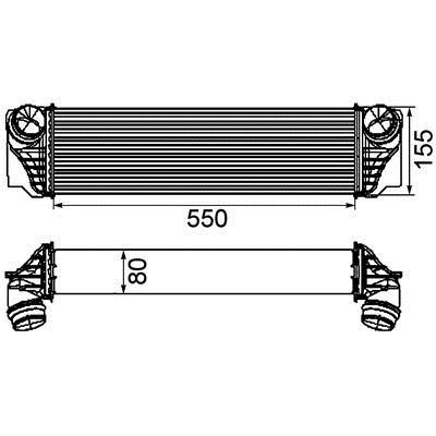 Mahle/Behr Intercooler, charger – price [object Object] PLN