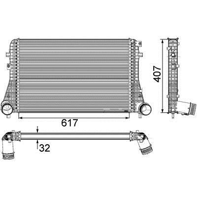 Mahle/Behr Intercooler, charger – price [object Object] PLN