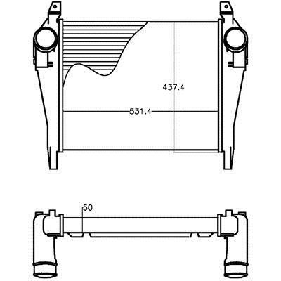 Mahle/Behr Intercooler, charger – price [object Object] PLN