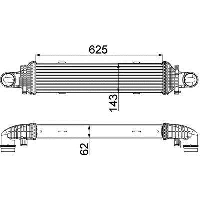 Mahle&#x2F;Behr Intercooler, charger – price 761 PLN