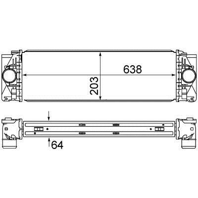 Mahle/Behr CI 369 000S Intercooler, charger CI369000S