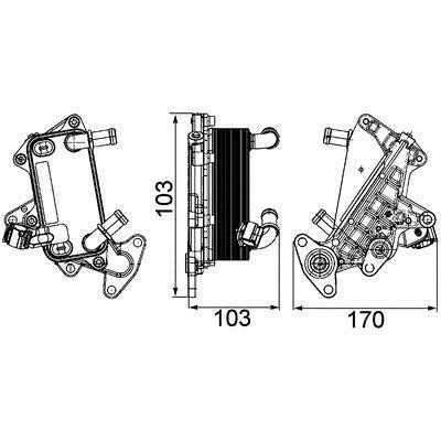 Mahle/Behr CLC 25 000P Oil cooler CLC25000P