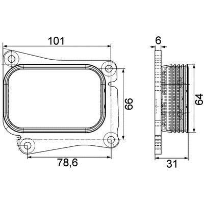 Mahle/Behr CLC 111 000P Oil cooler CLC111000P