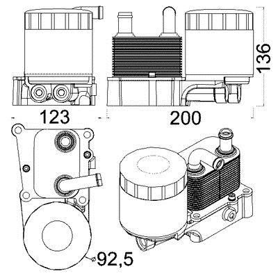 Mahle/Behr CLC 191 000S Oil cooler CLC191000S