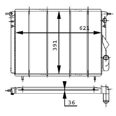 Mahle/Behr Engine cooling radiator – price 554 PLN