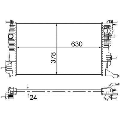Mahle/Behr Engine cooling radiator – price [object Object] PLN