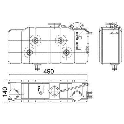 Mahle/Behr CRT 36 000P Expansion tank CRT36000P