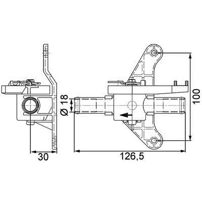 Mahle/Behr CV 5 000P Heater control valve CV5000P