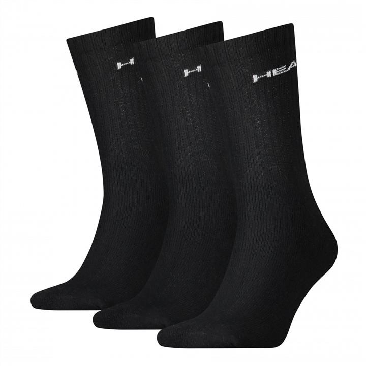 Head 771027001-20035-38 Socks Head CREW 3P UNISEX, 3 pairs, black 35-38 7710270012003538
