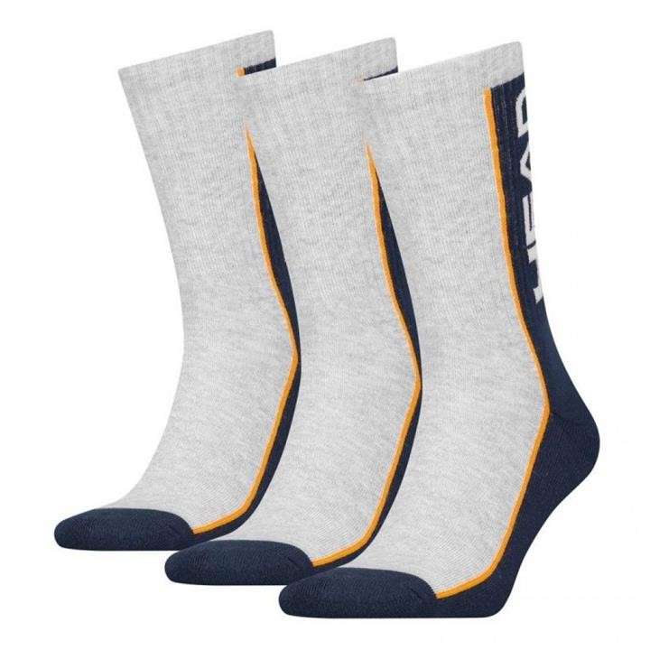 Head 781011001-87043-46 Socks Head PERFORMANCE CREW 3P UNISEX, 3 pairs, gray/blue 43-46 7810110018704346