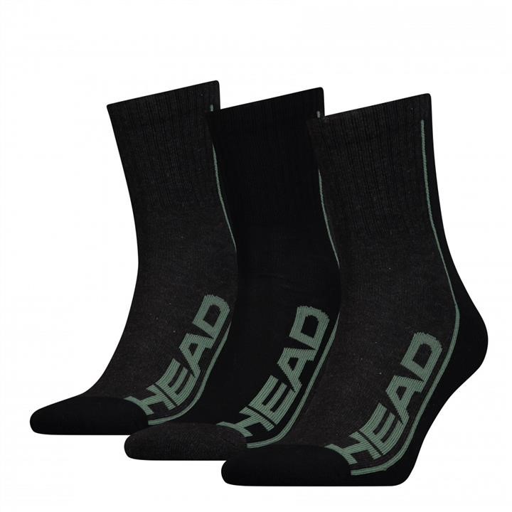 Head 791010001-16443-46 Socks Head PERFORMANCE SHORT CREW 3P UNISEX, 3 pairs, black/green 43-46 7910100011644346