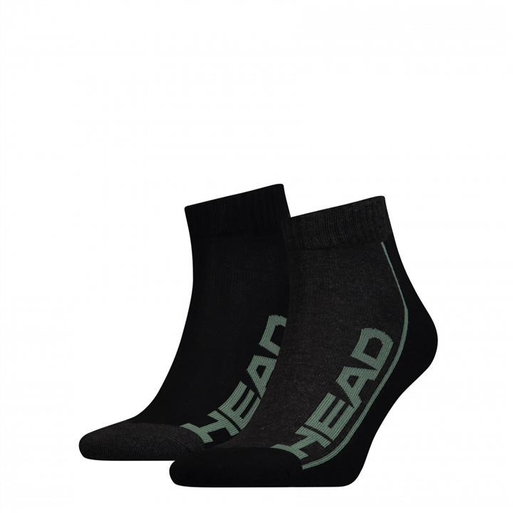 Head 791019001-16435-38 Socks Head PERFORMANCE SNEAKER 2P UNISEX, 2 pairs, green/black 35-38 7910190011643538