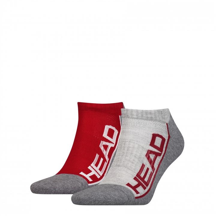 Head 791018001-07039-42 Socks Head PERFORMANCE SNEAKER 2P UNISEX, 2 pairs, red/gray 39-42 7910180010703942