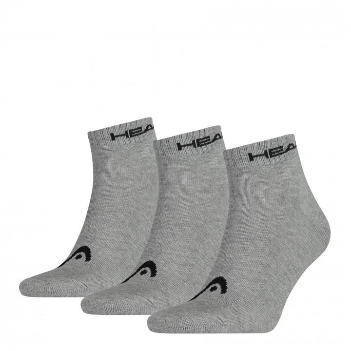 Head 761011001-40035-38 Socks Head QUARTER 3P UNISEX, 3 pairs, gray 35-38 7610110014003538