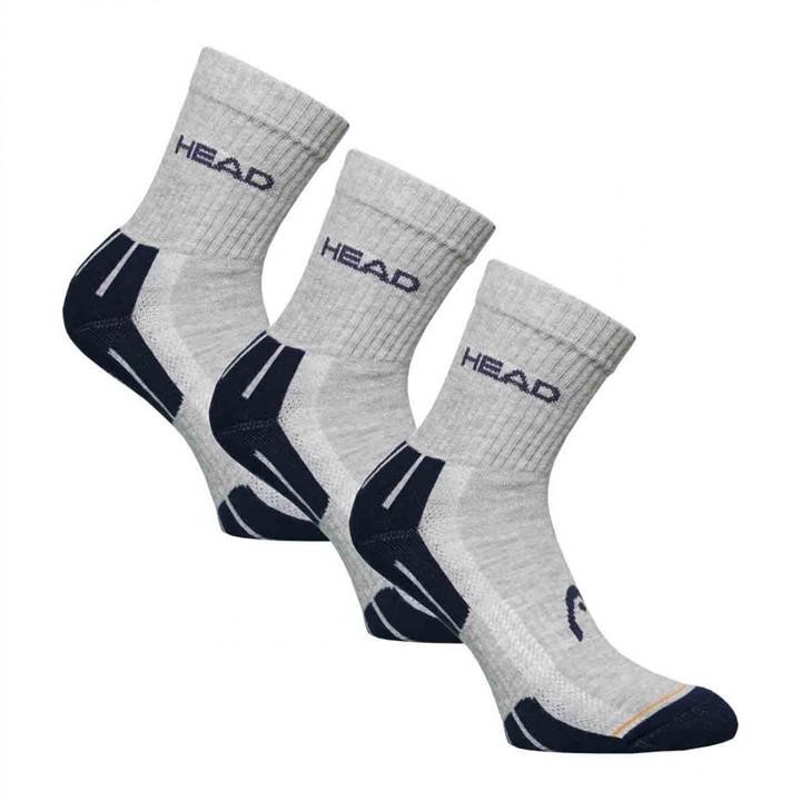 Head Socks Head PERFORMANCE SHORT CREW 3P UNISEX, 3 pairs, gray&#x2F;blue 35-38 – price