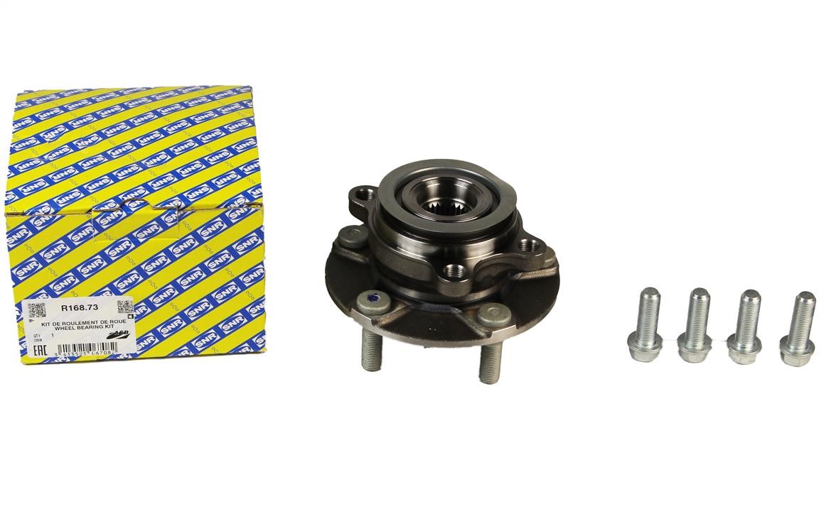 Wheel hub with front bearing SNR R168.73