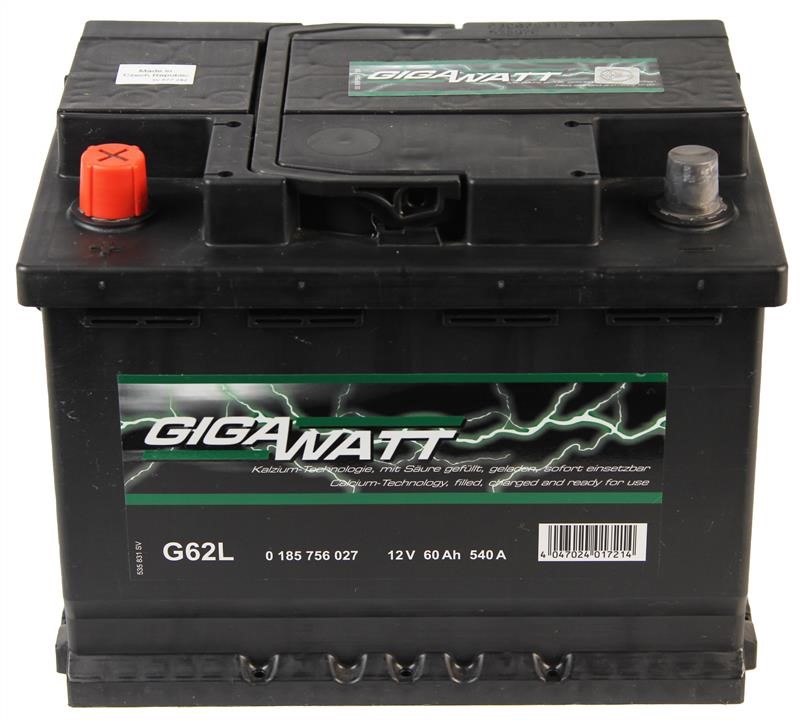 Gigawatt 0 185 756 027 Battery Gigawatt 12V 60AH 540A(EN) L+ 0185756027