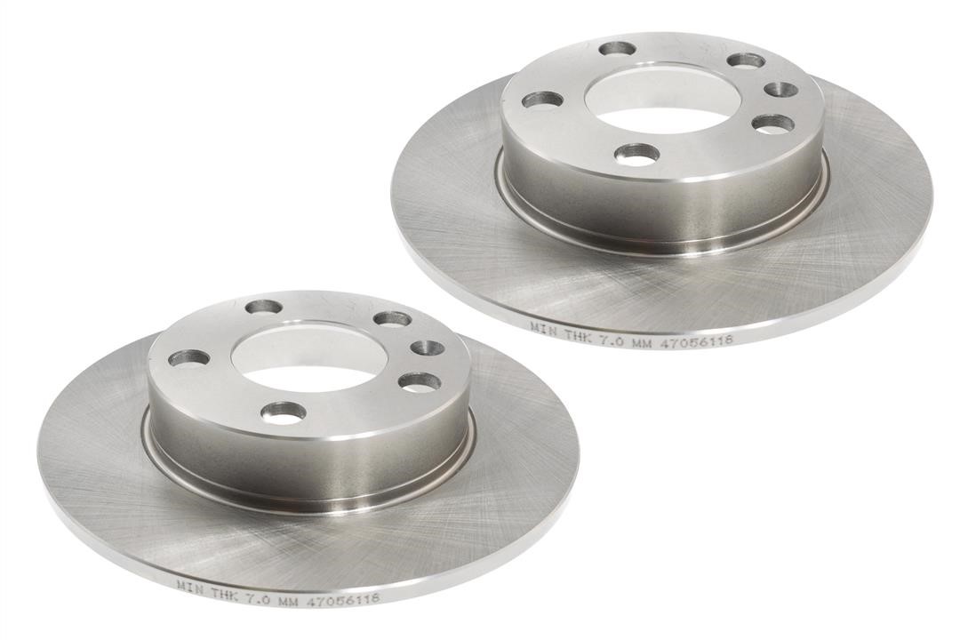 Rear brake disc, non-ventilated Master-sport 24-0109-0123-1-SET-MS