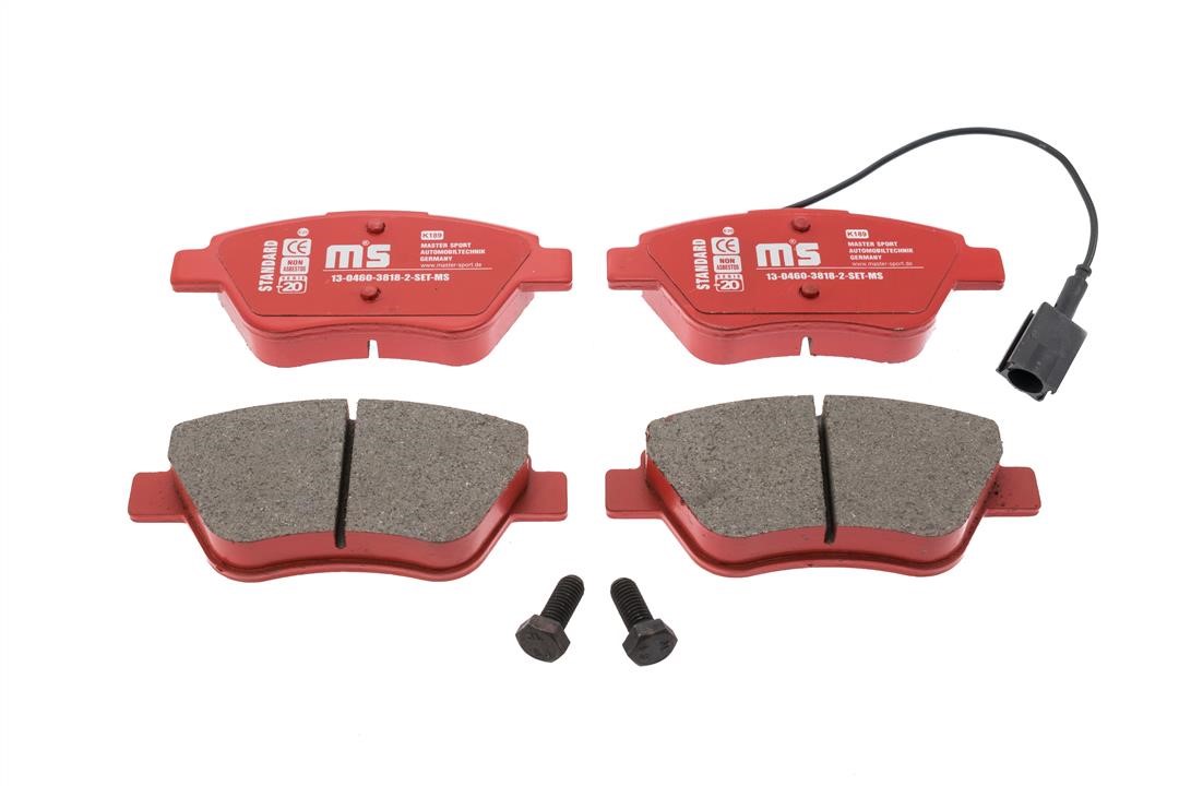 Brake Pad Set, disc brake Master-sport 13-0460-3818-2-SET-MS