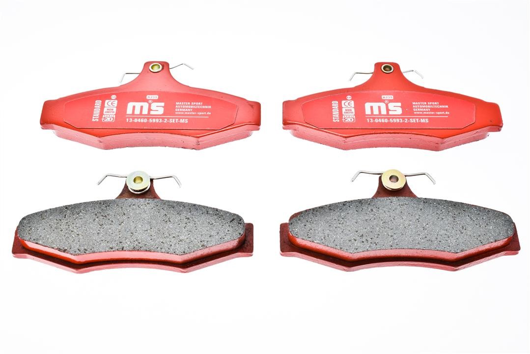 Brake Pad Set, disc brake Master-sport 13-0460-5993-2-SET-MS